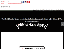 Tablet Screenshot of bodyshapefitnesscamp.co.uk